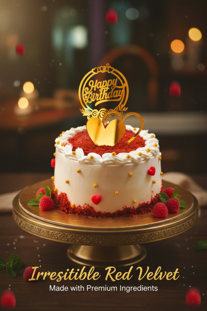 Classic Red Velvet Love Cake 