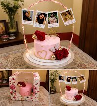 Polaroid Memory Cake